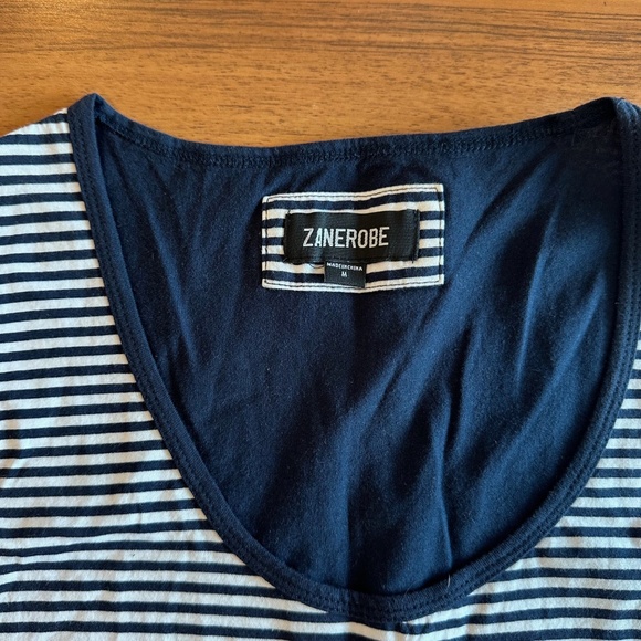 Zanerobe Blue/White Striped Tank (Size M) - Picture 3 of 3